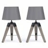 Acheter đ€© IDMARKET Lot de 2 lampes de chevet d'appoint HILDA sur pied en bois foncĂ© grises đ„° 2 Acheter đ€© IDMARKET Lot de 2 lampes de chevet d'appoint HILDA sur pied en bois foncĂ© grises đ„° -Atmosphera Soldes 3662897008278 1