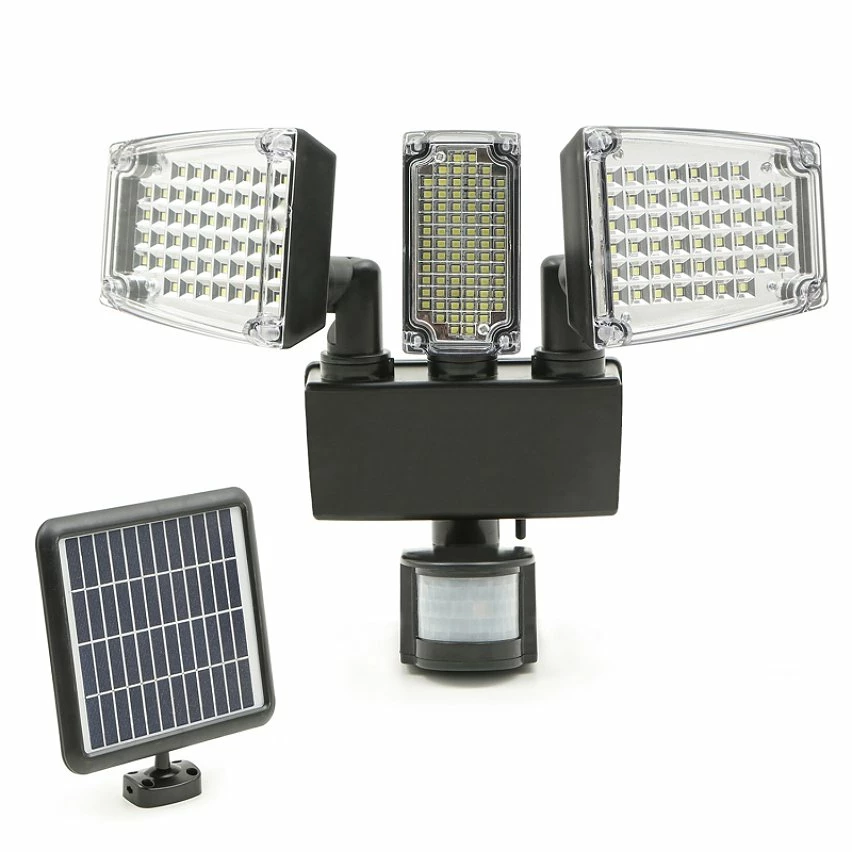 Budget đ IDMARKET Projecteur solaire 3 tĂȘtes 178 LED dĂ©tecteur de mouvement đ 3 Budget đ IDMARKET Projecteur solaire 3 tĂȘtes 178 LED dĂ©tecteur de mouvement đ