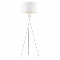 Promo 🧨 Altobuy VARSK - Lampadaire Gris 160cm Piètement Trépied Métal Chromé 🌟 -Atmosphera Soldes 3663738033114 2