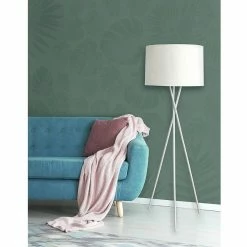 Promo 🧨 Altobuy VARSK - Lampadaire Gris 160cm Piètement Trépied Métal Chromé 🌟 -Atmosphera Soldes 3663738033114 4