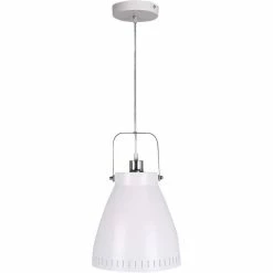 Coupon 😍 Altobuy JACOB - Suspension en Métal Blanc Diam. 27 cm 🧨 -Atmosphera Soldes 3663738037327 1