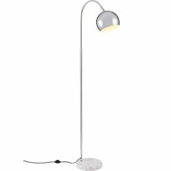 Coupon 🌟 Altobuy OPERA - Lampadaire en Métal Argenté Base Marbre Blanc ✔️ -Atmosphera Soldes 3663738037518 3