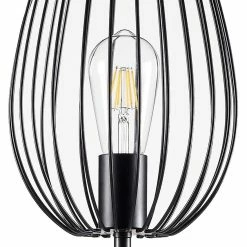 Grosses soldes 🎁 Altobuy MUSCARI - Lampadaire en Métal filaire Noir 😍 -Atmosphera Soldes 3663738037525 4