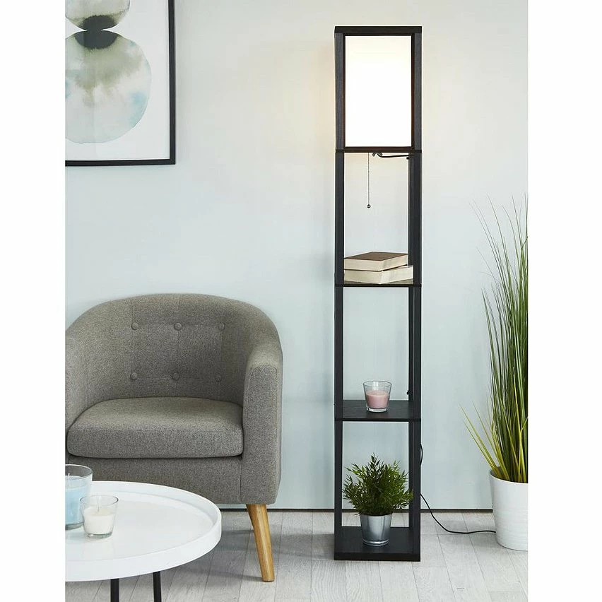 Le moins cher 💯 Altobuy AMELIE - Lampadaire avec 3 Etagères en Métal Noir ✨ 8 Le moins cher 💯 Altobuy AMELIE - Lampadaire avec 3 Etagères en Métal Noir ✨ – Image 6