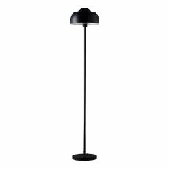 Le moins cher 🥰 Altobuy KOPOLA - Lampadaire en Métal Noir Abat-Jour Dôme 👍