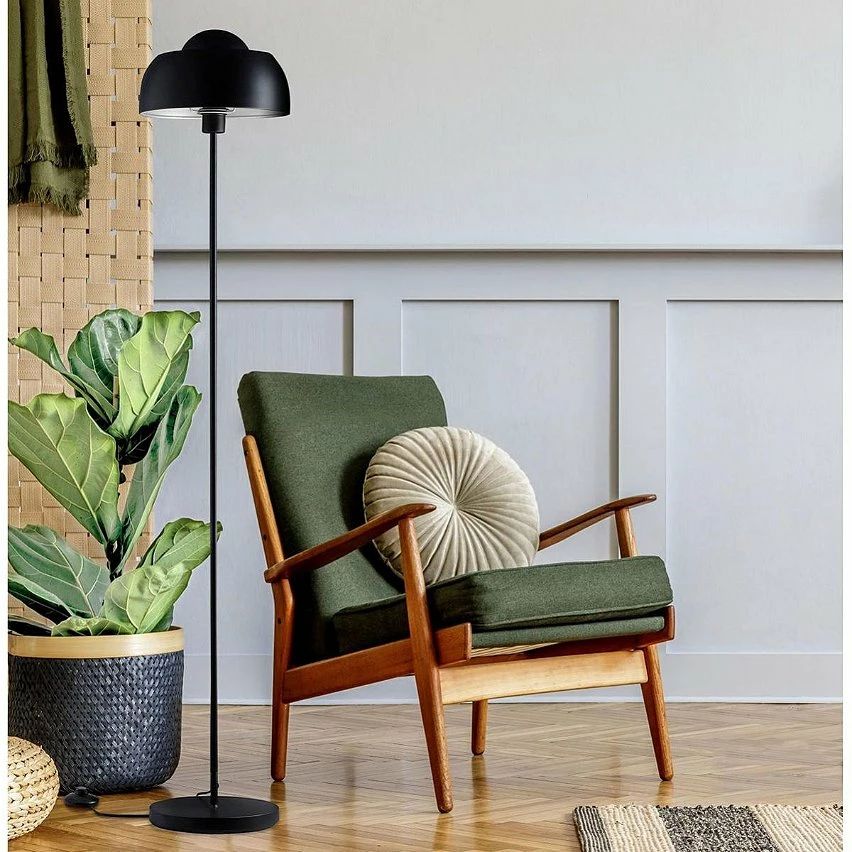 Le moins cher 🥰 Altobuy KOPOLA - Lampadaire en Métal Noir Abat-Jour Dôme 👍 4 Le moins cher 🥰 Altobuy KOPOLA - Lampadaire en Métal Noir Abat-Jour Dôme 👍 – Image 2