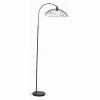 Bon marché 🔔 Altobuy STERN - Lampadaire en Métal Noir Abat-Jour filaire 👍