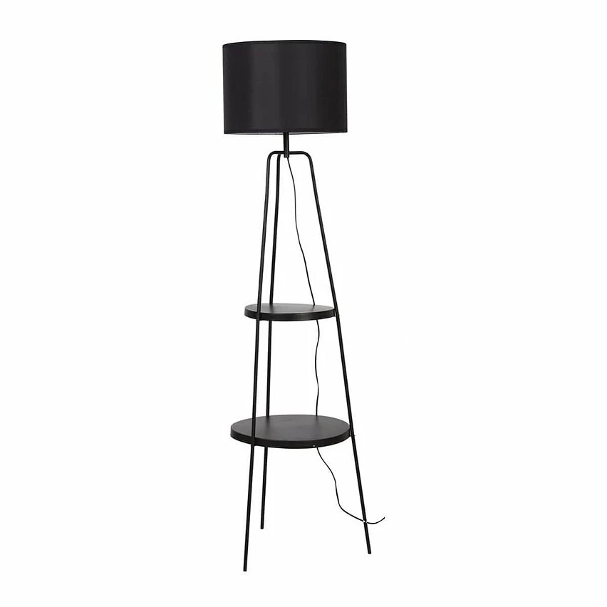 Coupon 😉 Altobuy CIRCLE - Lampadaire en Métal Noir 2 Etagères Abat-Jour en Tissu Noir ❤️ 3 Coupon 😉 Altobuy CIRCLE - Lampadaire en Métal Noir 2 Etagères Abat-Jour en Tissu Noir ❤️