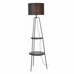 Coupon 😉 Altobuy CIRCLE - Lampadaire en Métal Noir 2 Etagères Abat-Jour en Tissu Noir ❤️ 11 Coupon 😉 Altobuy CIRCLE - Lampadaire en Métal Noir 2 Etagères Abat-Jour en Tissu Noir ❤️ -Atmosphera Soldes 3663738037723 3