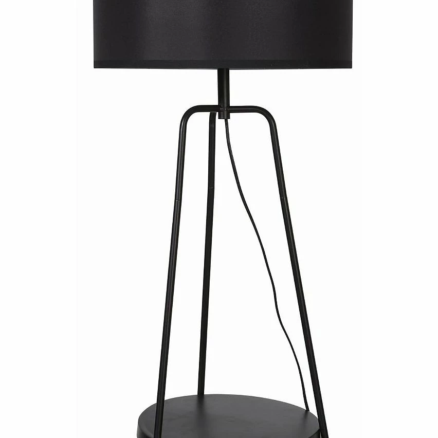 Coupon 😉 Altobuy CIRCLE - Lampadaire en Métal Noir 2 Etagères Abat-Jour en Tissu Noir ❤️ 7 Coupon 😉 Altobuy CIRCLE - Lampadaire en Métal Noir 2 Etagères Abat-Jour en Tissu Noir ❤️ – Image 5