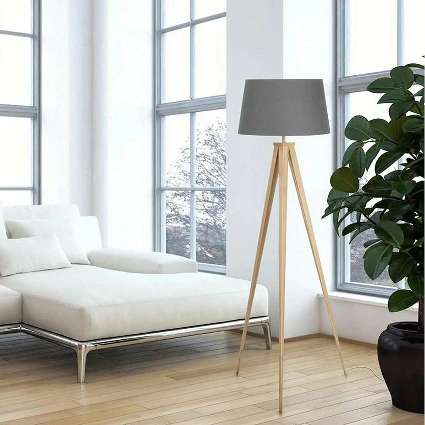 Top 10 🧨 Altobuy CLAYTON - Lampadaire Trépied en Bois et Abat-Jour Tissu Taupe 🔥 6 Top 10 🧨 Altobuy CLAYTON - Lampadaire Trépied en Bois et Abat-Jour Tissu Taupe 🔥 – Image 4