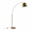 Meilleure vente ⌛ Altobuy ARCHIE - Lampadaire Arc en Métal Doré Abat-Jour Acrylique Or 💯