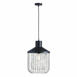Budget ❤️ Altobuy KAIOLA - Suspension Cage en Métal Noir ❤️ -Atmosphera Soldes 3663738038218 1