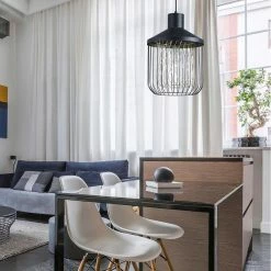 Budget ❤️ Altobuy KAIOLA - Suspension Cage en Métal Noir ❤️ -Atmosphera Soldes 3663738038218 2