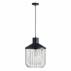 Budget ❤️ Altobuy KAIOLA - Suspension Cage en Métal Noir ❤️ -Atmosphera Soldes 3663738038218 3