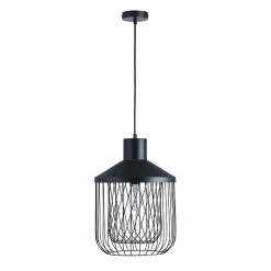 Budget ❤️ Altobuy KAIOLA - Suspension Cage en Métal Noir ❤️ -Atmosphera Soldes 3663738038225 3