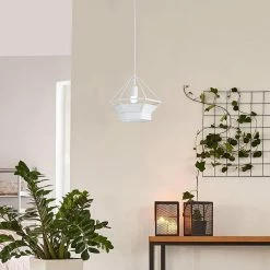 Sortie 🎁 Altobuy LYKTA - Suspension en Métal Blanc Géométrique ✔️ -Atmosphera Soldes 3663738038263 2