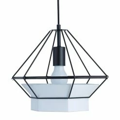 Sortie 🎁 Altobuy LYKTA - Suspension en Métal Blanc Géométrique ✔️