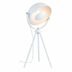 Tout neuf 🌟 Altobuy ASTRIDE - Lampe à Poser Trépied en Métal Blanc 🌟 -Atmosphera Soldes 3663738038331 3