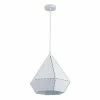 Meilleure vente 🎁 Altobuy SINATRA - Suspension en Métal Blanc Forme Diamant 👍 -Atmosphera Soldes 3663738038355 1