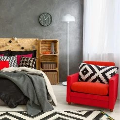 Remise 🎁 Altobuy SYMBA - Lampadaire Pied et Abat-jour en Métal Blanc ⭐ -Atmosphera Soldes 3663738038416 2