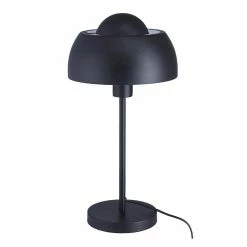 Bon marché 🥰 Altobuy SYMBOL - Lampe à Poser Pied et Abat-jour en Métal Noir 🥰 -Atmosphera Soldes 3663738038454 1