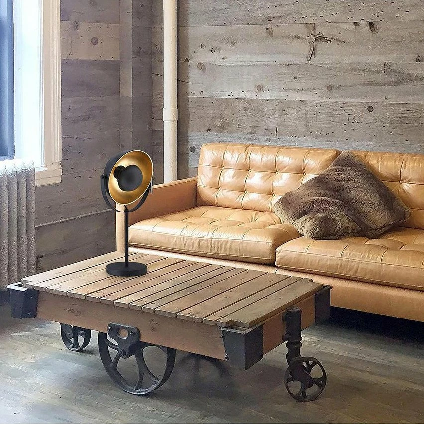 Tout neuf ⌛ Altobuy PIONEER - Lampe à poser en Métal Noir et Doré ⭐ 4 Tout neuf ⌛ Altobuy PIONEER - Lampe à poser en Métal Noir et Doré ⭐ – Image 2