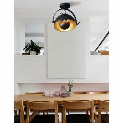 Meilleure vente 💯 Altobuy SPENCER - Plafonnier en Métal Noir et Doré 🔥 -Atmosphera Soldes 3663738038522 5