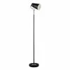 Nouveau 👏 Altobuy STUDIO - Lampadaire Pied et Abat-jour en Métal Noir Détails Dorés 😀 -Atmosphera Soldes 3663738038539 1