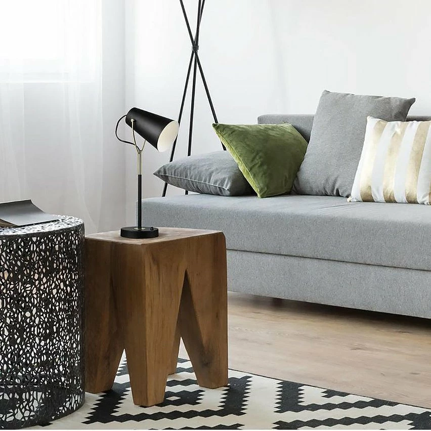 Grosses soldes 😀 Altobuy STODY - Lampe à Poser Pied et Abat-jour en Métal Noir Détails Dorés 🔥 4 Grosses soldes 😀 Altobuy STODY - Lampe à Poser Pied et Abat-jour en Métal Noir Détails Dorés 🔥 – Image 2