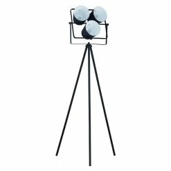 Coupon ✔️ Altobuy CERBERE - Lampadaire Trépied en Métal Blanc 3 projecteurs inclinables 🧨