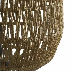 Meilleur prix ✔️ Altobuy KINDILL - Lampadaire en Métal Noir Abat-jour Aspect Rotin Blanc 😍 -Atmosphera Soldes 3663738038676 5