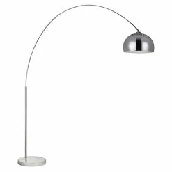 Top 10 👍 Altobuy FEDHA - Lampadaire en Métal Arc XXL Chromé Socle Marbre Blanc 🛒