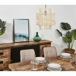 Sortie 👏 Altobuy CALAMUS - Suspension Abat-jour en Rotin Naturel 😀 -Atmosphera Soldes 3663738038706 4