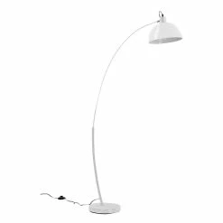 Remise ⭐ Altobuy TANGUY - Lampadaire Arc en Métal et Abat-jour Blanc ⭐ -Atmosphera Soldes 3663738038874 1