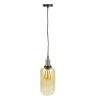 Budget 🎁 The Home Deco Factory Lampe Suspension en Verre "Bouteille" 28cm Gris 👍 -Atmosphera Soldes 3664944048350 1