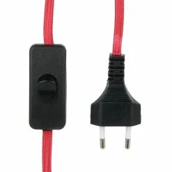 Meilleure vente 🤩 The Home Deco Light Lampe Murale en Bois "Fact" 22cm Naturel & Rouge 😉 -Atmosphera Soldes 3664944048404 3 1