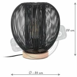 Promo 🔔 The Home Deco Light Lampe boule filaire à poser 26 cm 👏 -Atmosphera Soldes 3664944048718 4