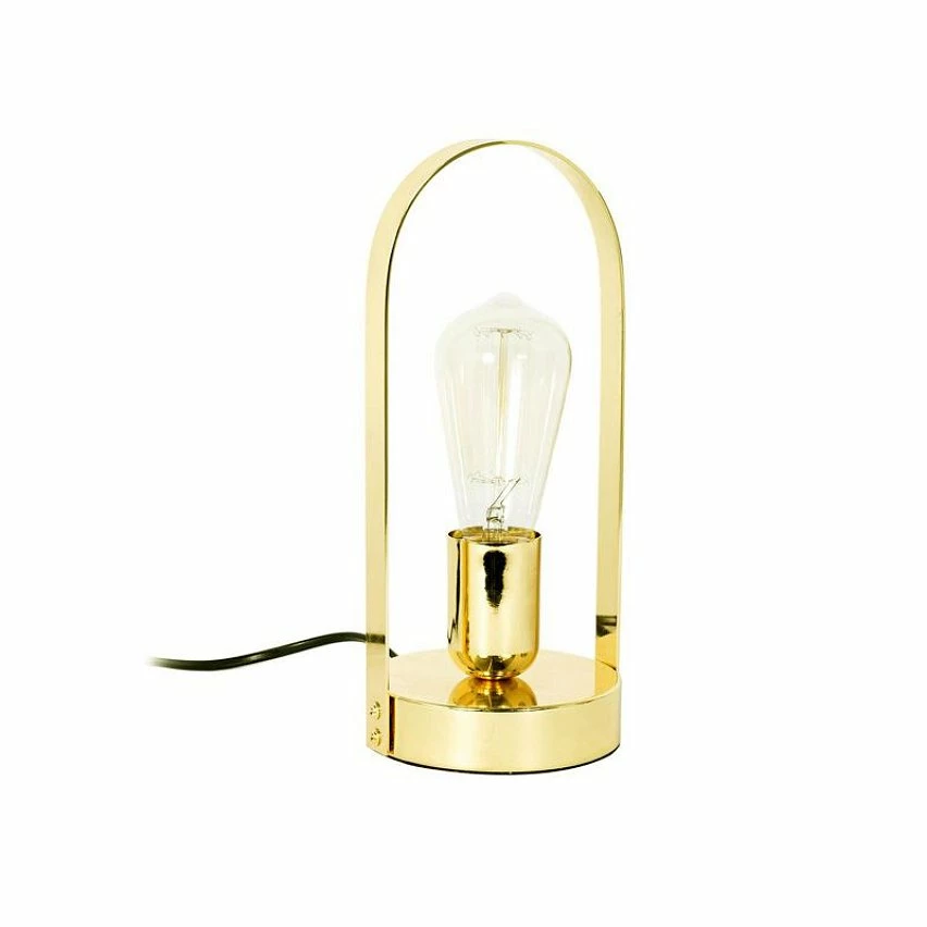 Vente flash 🔔 The Home Deco Factory Lampe à Poser Design Métal "Anse" 28cm Or ✨ 4 Vente flash 🔔 The Home Deco Factory Lampe à Poser Design Métal "Anse" 28cm Or ✨ – Image 2