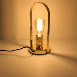 Vente flash 🔔 The Home Deco Factory Lampe à Poser Design Métal "Anse" 28cm Or ✨ 10 Vente flash 🔔 The Home Deco Factory Lampe à Poser Design Métal "Anse" 28cm Or ✨ -Atmosphera Soldes 3664944048794 3