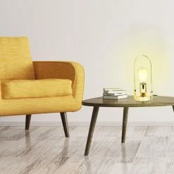 Vente flash 🔔 The Home Deco Factory Lampe à Poser Design Métal "Anse" 28cm Or ✨ 11 Vente flash 🔔 The Home Deco Factory Lampe à Poser Design Métal "Anse" 28cm Or ✨ -Atmosphera Soldes 3664944048794 4