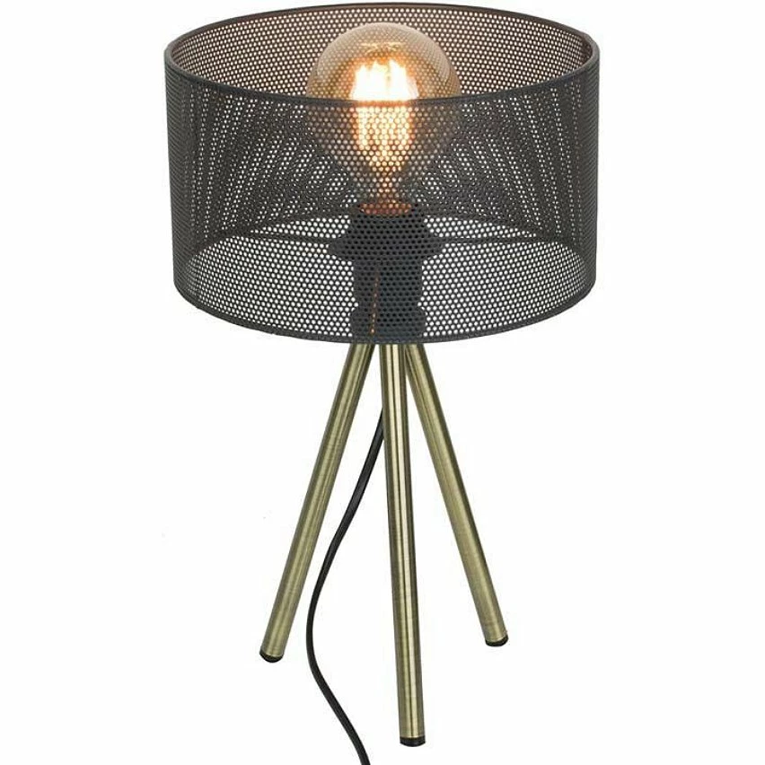 Grosses soldes 🧨 The Home Deco Light Lampe à poser en métal perforé sur trépied 22 x 38.5 cm 🥰 3 Grosses soldes 🧨 The Home Deco Light Lampe à poser en métal perforé sur trépied 22 x 38.5 cm 🥰