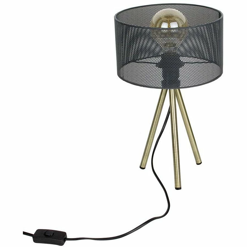 Grosses soldes 🧨 The Home Deco Light Lampe à poser en métal perforé sur trépied 22 x 38.5 cm 🥰 5 Grosses soldes 🧨 The Home Deco Light Lampe à poser en métal perforé sur trépied 22 x 38.5 cm 🥰 – Image 3