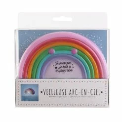 Tout neuf 🌟 Paris prix Veilleuse Enfant à Poser "Arc En Ciel" 14cm Multicolore ⌛ -Atmosphera Soldes 3664944049463 3
