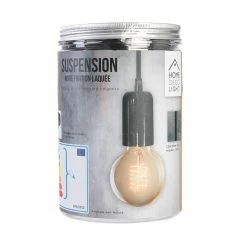 Le moins cher 🤩 The Home Deco Factory Lampe Suspension Déco "Vintage" 9cm Noir ✨ -Atmosphera Soldes 3664944080947 3