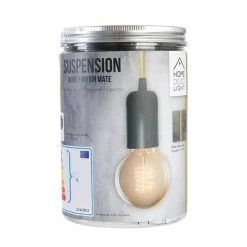 Promo 💯 The Home Deco Factory Lampe Suspension Déco "Vintage" 9cm Noir & Or 💯 -Atmosphera Soldes 3664944080954 3