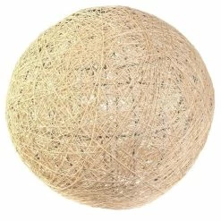 Offres 😍 The Home Deco Light Suspension boule colorée 30 cm gris 🔥 -Atmosphera Soldes 3664944131601 1