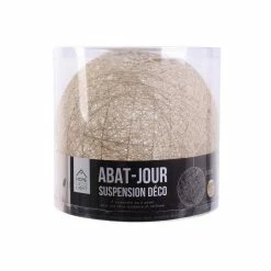 Offres 😍 The Home Deco Light Suspension boule colorée 30 cm gris 🔥 -Atmosphera Soldes 3664944131601 2