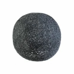 Offres 😍 The Home Deco Light Suspension boule colorée 30 cm gris 🔥 -Atmosphera Soldes 3664944131625 3