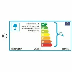 Bon marché 🌟 The Home Deco Factory Lampadaire cloche avec câble textile 172 cm 😀 -Atmosphera Soldes 3664944136316 7